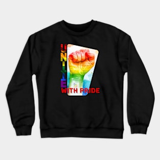 Unite with Pride | Embrace Unity and Pride with Vibrant Art Crewneck Sweatshirt